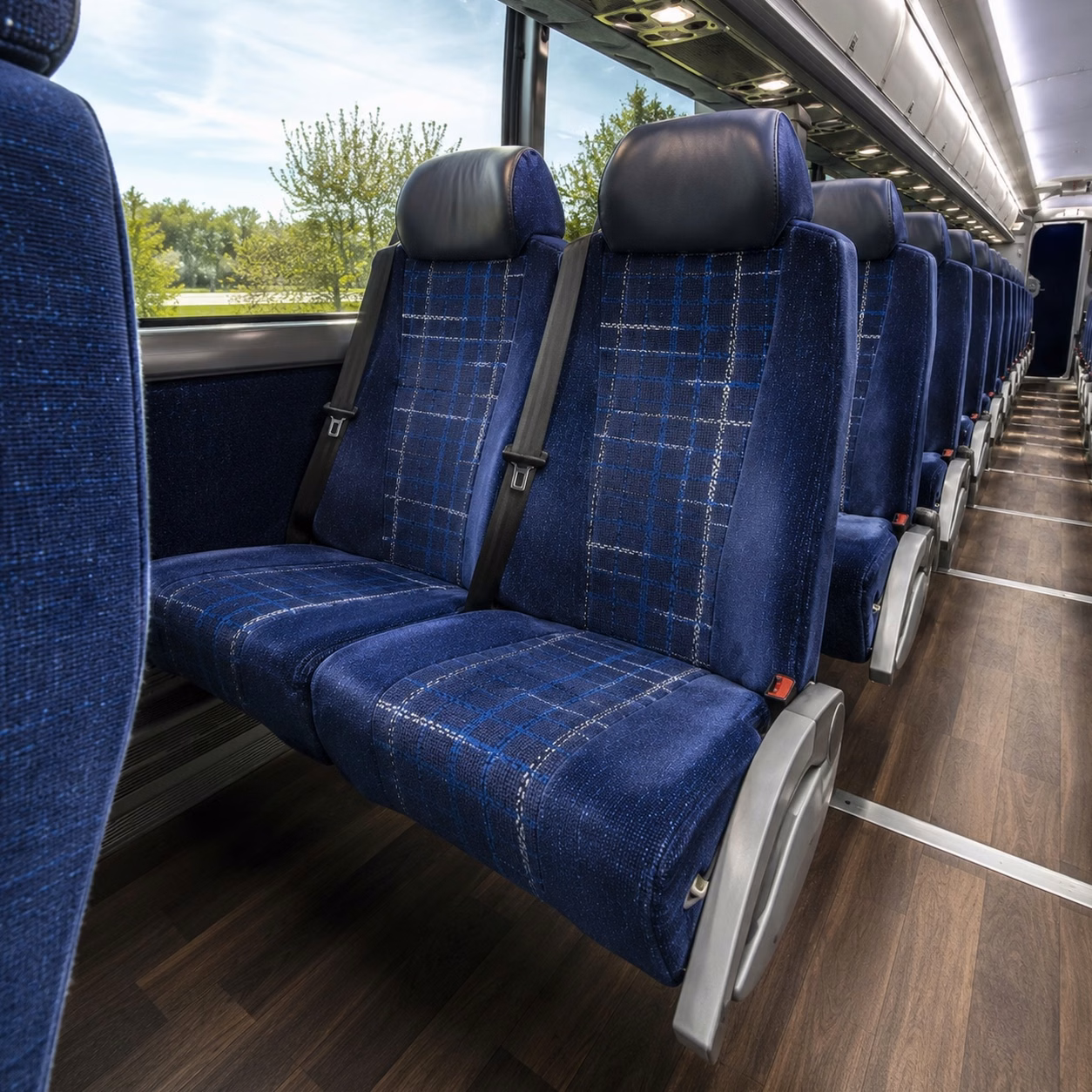 arlington charter bus interior
